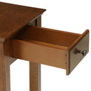 Bertie Rectangular Accent Table, Walnut Finish Acme