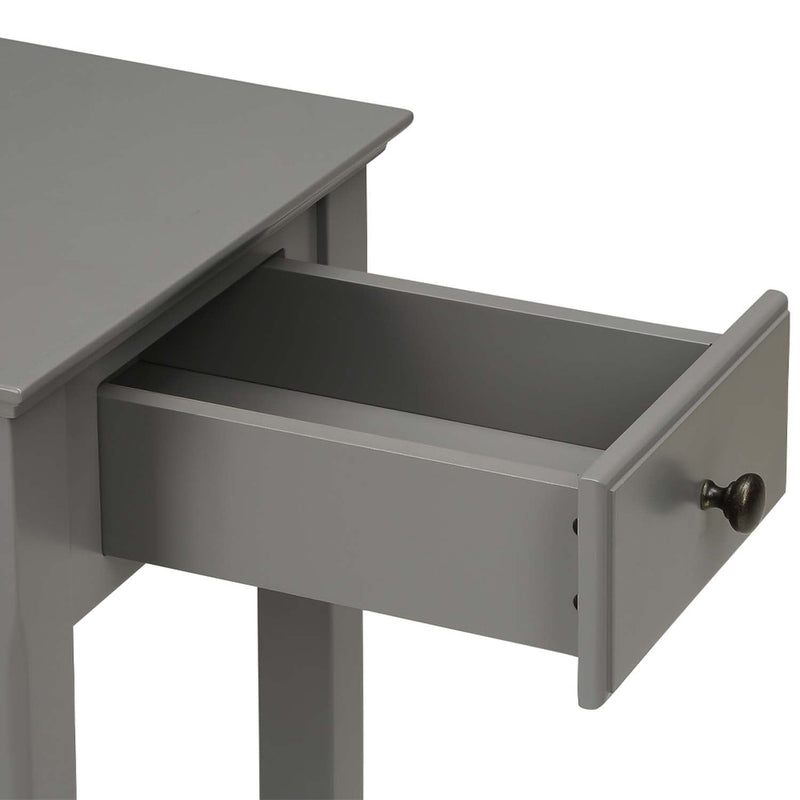 Bertie Rectangular Accent Table, Gray Finish Acme