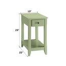 Bertie Rectangular Accent Table, Light Green Finish Acme
