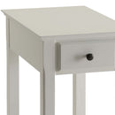 Bertie Rectangular Accent Table, White Finish Acme