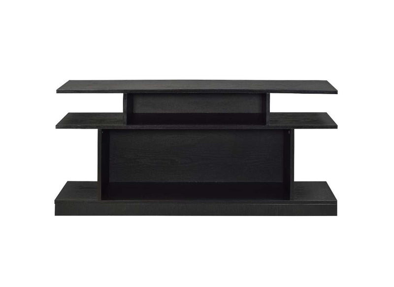 Sollix Multiple Storage Compartments Accent Table, Black Finish Acme