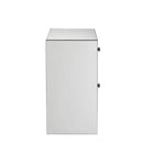 Nysa Rectangular Accent Table, Faux Crystals Acme