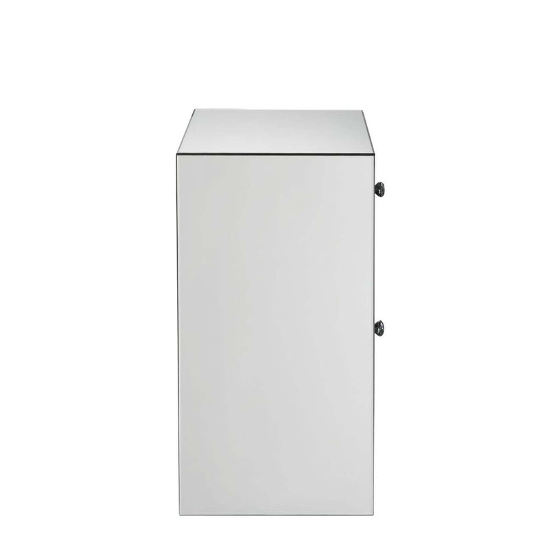 Nysa Rectangular Accent Table, Faux Crystals Acme