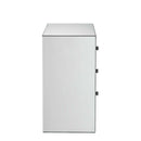 Sonia Rectangular Accent Table, Mirrored & Faux Agate Stone Finish Acme