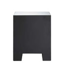Sonia Rectangular Accent Table, Mirrored & Faux Agate Stone Finish Acme