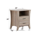 Colt Rectangular Accent Table, Rustic Natural Finish Acme