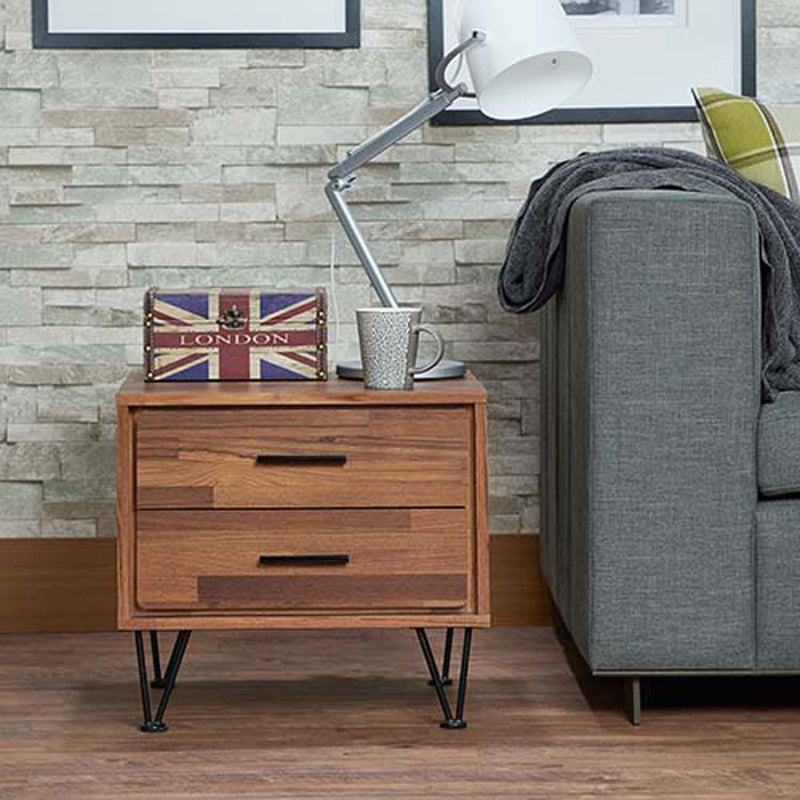 Deoss Rectangular Accent Table, Walnut Finish Acme