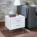 Deoss Rectangular Accent Table, White Finish Acme