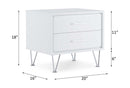 Deoss Rectangular Accent Table, White Finish Acme