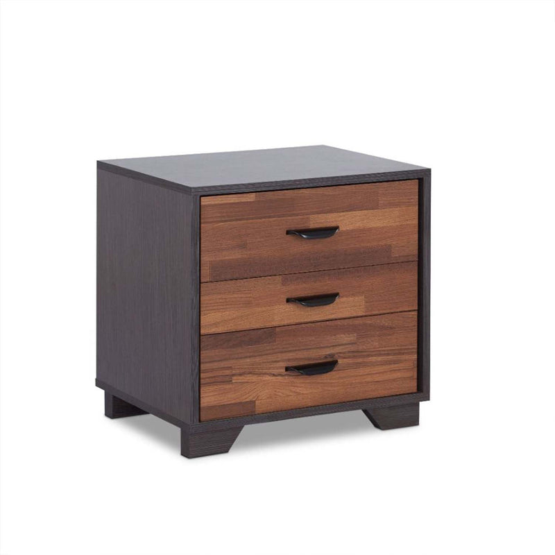 Eloy Rectangular Accent Table, Walnut & Espresso Finish Acme