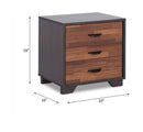 Eloy Rectangular Accent Table, Walnut & Espresso Finish Acme