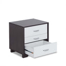 Eloy Rectangular Accent Table, White & Black Finish Acme
