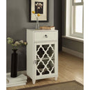 Ceara Rectangular Accent Table, White Finish Acme