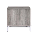 Cistus Rectangular Accent Table, Weathered Gray Oak & White Finish Acme