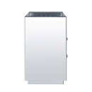 Nysa Rectangular Accent Table, Mirrored & Faux Crystals Acme