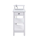 Slayer Rectangular Accent Table, White Finish Acme