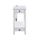 Byzad Rectangular Accent Table, White Finish Acme