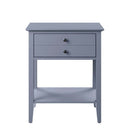 Grardor Rectangular Accent Table, Gray Finish Acme