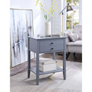 Grardor Rectangular Accent Table, Gray Finish Acme
