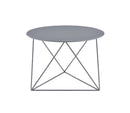 Epidia Round Accent Table, Gray Finish Acme