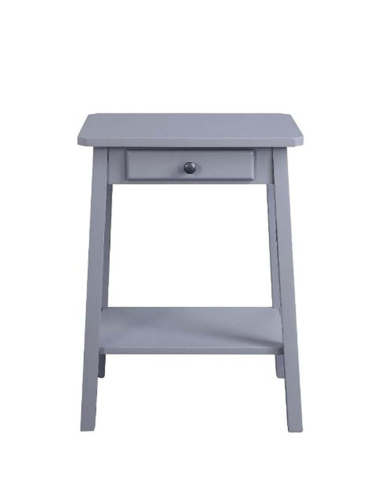 Kaife Rectangular Accent Table, Gray Finish Acme