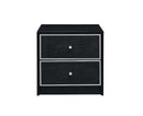 Jabir Rectangular Accent Table, Black & Silver Finish Acme