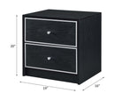 Jabir Rectangular Accent Table, Black & Silver Finish Acme
