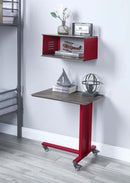 Cargo Rectangular Accent Table, Red Finish Acme