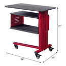 Cargo Rectangular Accent Table, Red Finish Acme