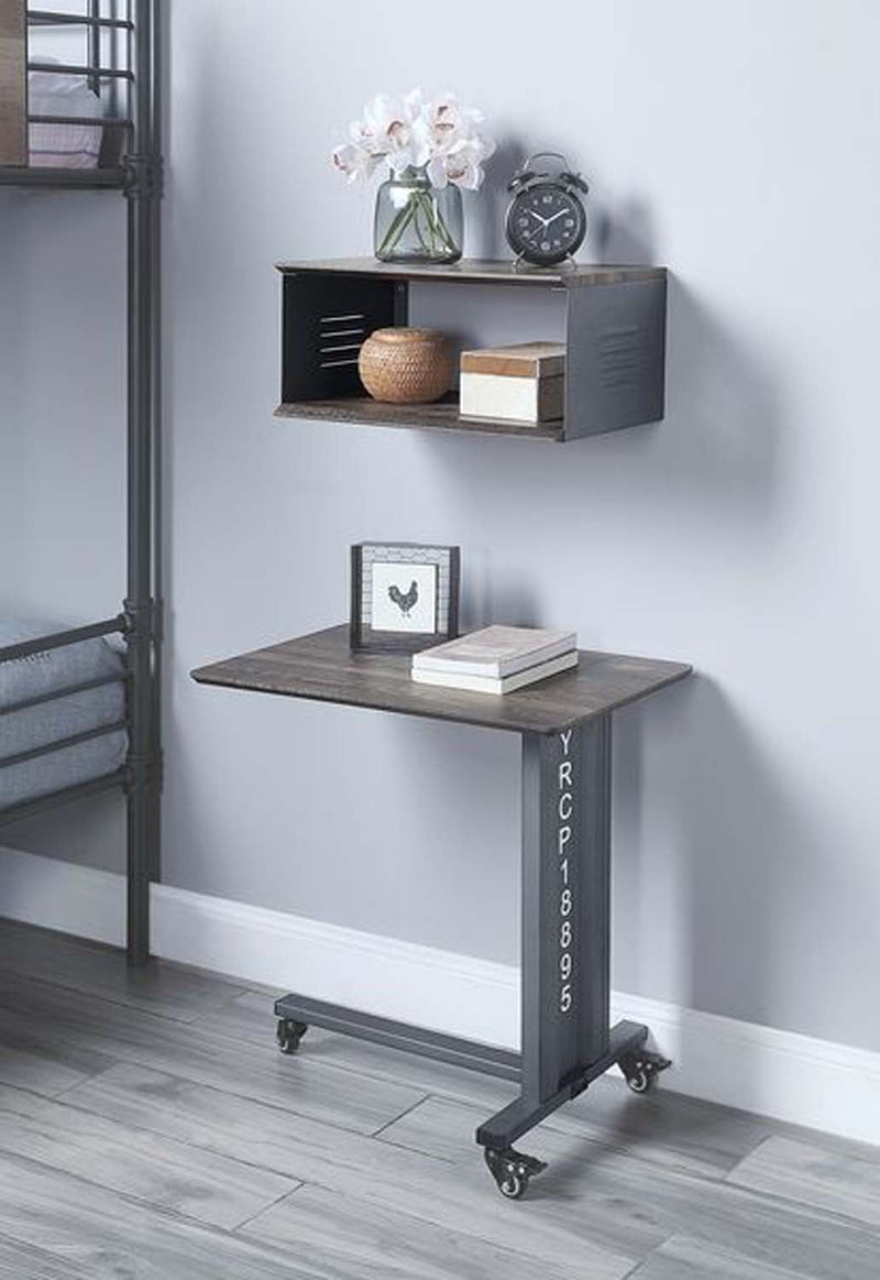 Cargo Rectangular Accent Table, Gunmetal Finish Acme