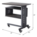Cargo Rectangular Accent Table, Gunmetal Finish Acme