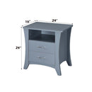 Colt Rectangular Accent Table, Gray Finish Acme