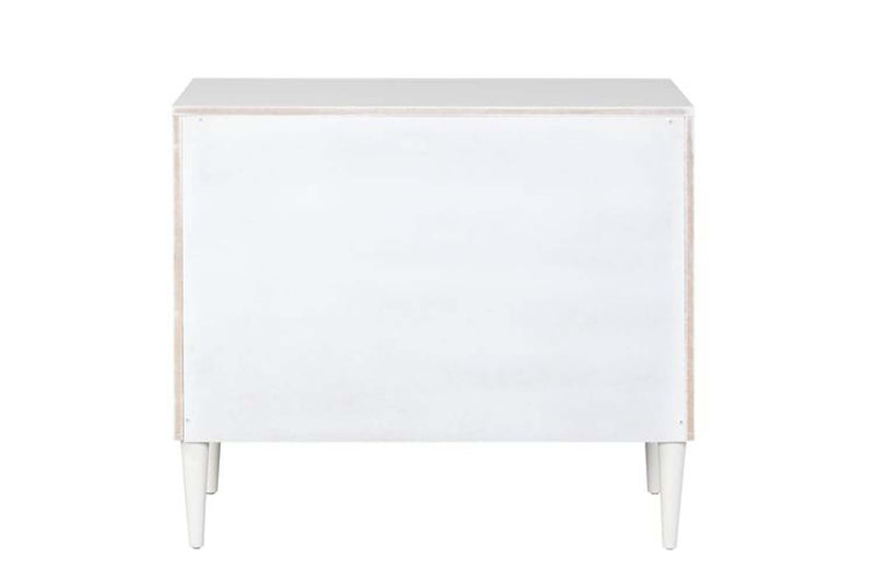 Dubni Rectangular Accent Table, White & Black Finish Acme