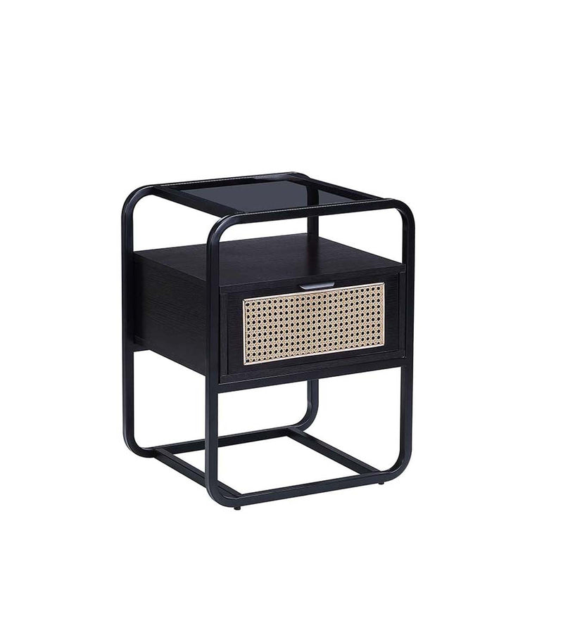 Colson Rectangular Accent Table, Black Finish Acme