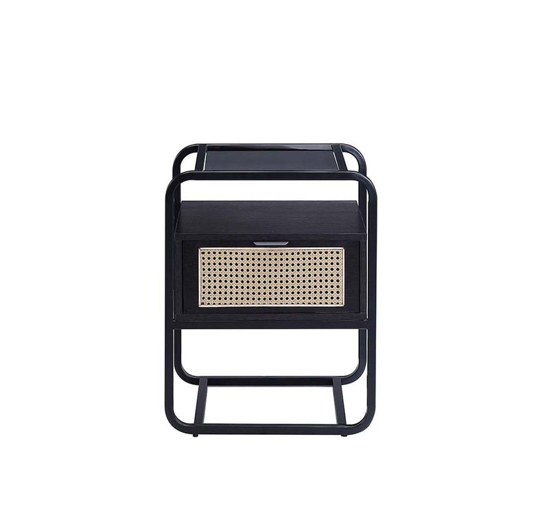 Colson Rectangular Accent Table, Black Finish Acme