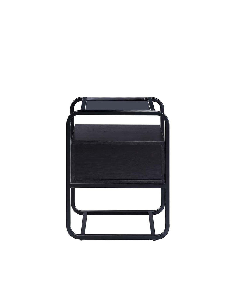 Colson Rectangular Accent Table, Black Finish Acme