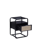Colson Rectangular Accent Table, Black Finish Acme