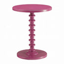 Acton Round Accent Table, Purple Finish Acme