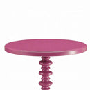 Acton Round Accent Table, Purple Finish Acme