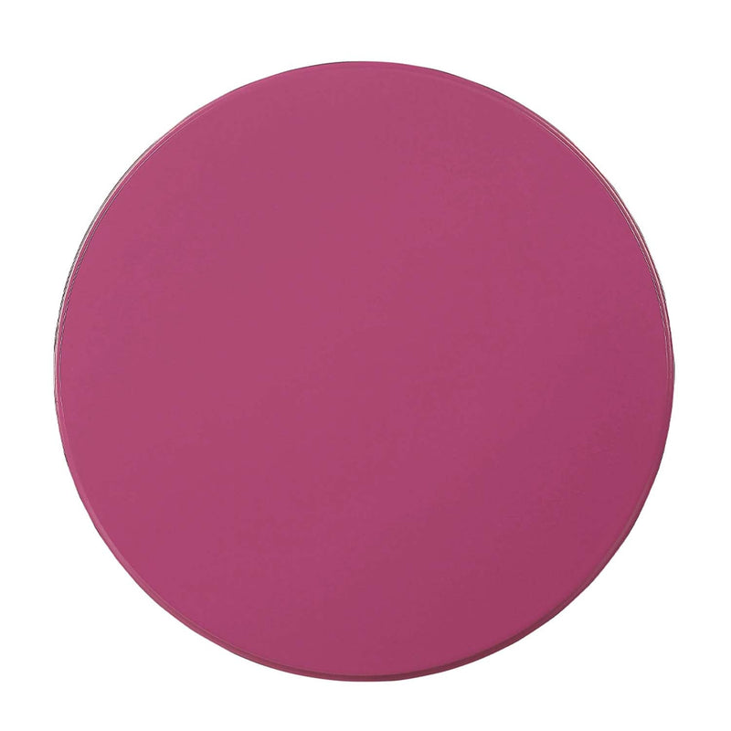 Aberta Round Accent Table, Purple Acme