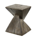 Zahi Square Accent Table, Weathered Oak Finish Acme