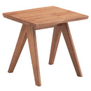 Velentina Square Accent Table, Natural Finish Acme
