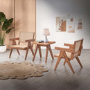 Velentina Square Accent Table, Natural Finish Acme