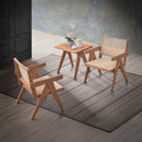 Velentina Square Accent Table, Natural Finish Acme