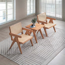 Velentina Square Accent Table, Natural Finish Acme