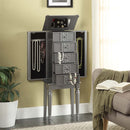 Tammy 5 Storage Drawer Jewelry Armoire, Silver Finish Acme