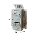 Talor 6 Storage Drawer Jewelry Armoire, White Finish Acme