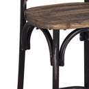 Zaire Bar Chair, Antique Black & Antique Oak Finish Acme