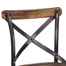Zaire Bar Chair, Antique Black & Antique Oak Finish Acme