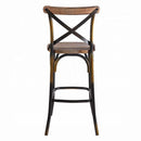 Zaire Bar Chair, Antique Copper & Antique Oak Finish Acme